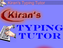 Kiran's Typing Tutor